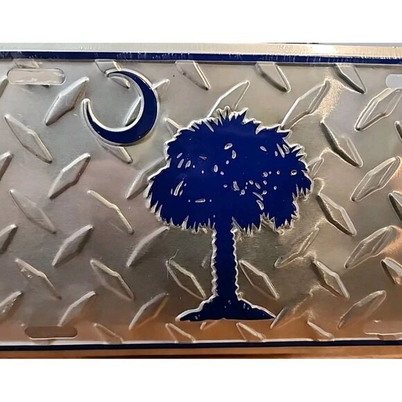 South Carolina State SC Diamond Deck 6"x12" License Plate Sign - Picture 2 of 4